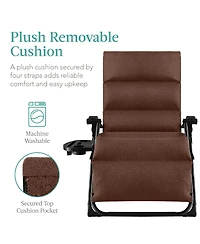 Best Choice Products Oversized Zero Gravity Chair, Folding Recliner w/ Removable Cushion