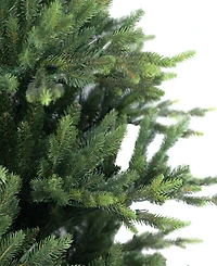 Puleo 7.5" Pre-Lit Slim Chatham Spruce Artificial Christmas Tree with Matching Skirt