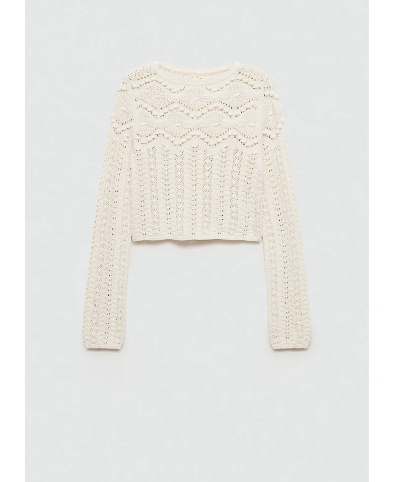 Mango Women's Open Work-Detail Sweater