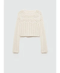 Mango Women's Open Work-Detail Sweater