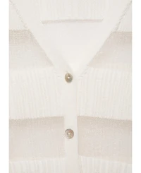 Mango Women's Sheer Textured Cardigan Sweater