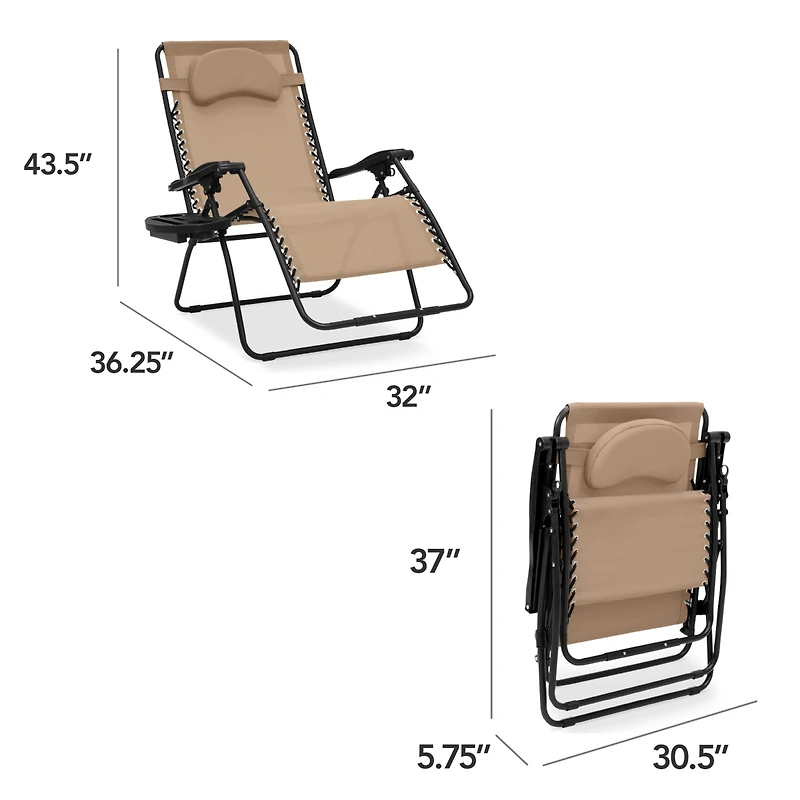 Best Choice Products Oversized Zero Gravity Chair