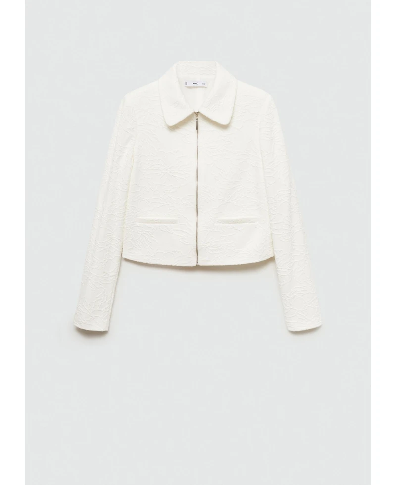 Mango Women's Textured Cotton-Blend Jacket
