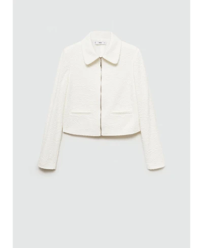 Mango Women's Textured Cotton-Blend Jacket