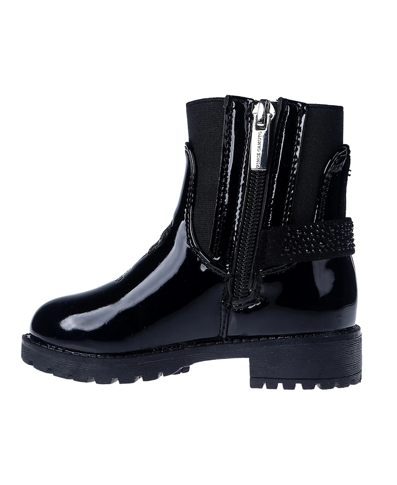 Vince Camuto Toddler Girls Elastic with Rhinestones On Strap Boot