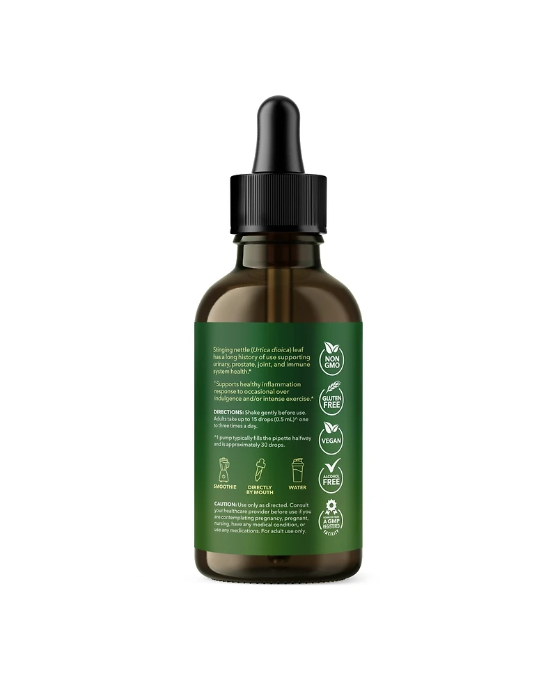 Organic Stinging Nettle Liquid Drops, Prostate, Joint & Immune Health, Healthy Detoxification, Unflavored, Havasu Nutrition, 1 fl oz
