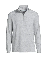 Lands' End Men's Long Sleeve Flex Performance Quarter Zip