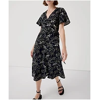 Pact Women's Organic Cotton Cafe Crepe Wrap Dress