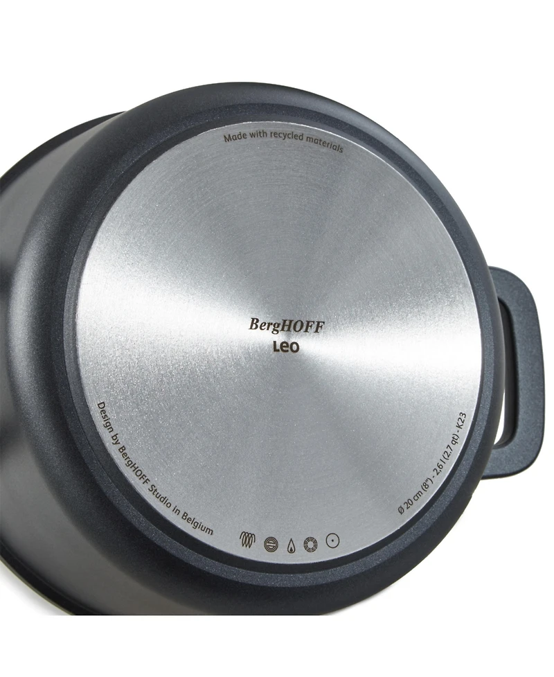 BergHOFF Leo Phantom Nonstick Ceramic 8" Stockpot 2.7qt., Recycled