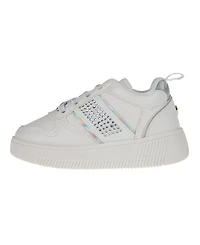 Vince Camuto Toddler Girls Elastic Laces Rhinestones Court Sneaker