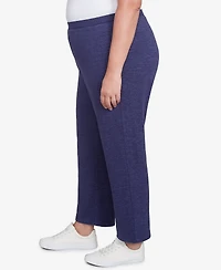 Alfred Dunner Plus Size French Quarter Soft Brushed Knit Short Length Pants