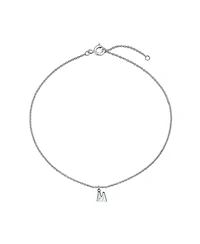Bling Jewelry Dainty Alphabet Block Letter Anklet Ankle Bracelet Sterling Silver
