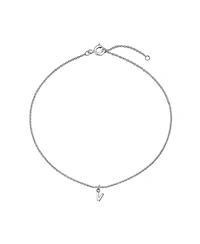 Bling Jewelry Dainty Alphabet Block Letter Anklet Ankle Bracelet Sterling Silver