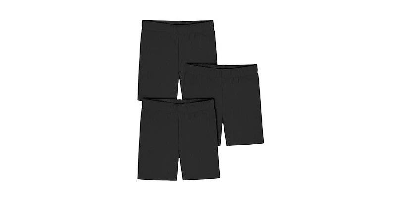 Gerber Toddler Girls Bike Shorts, 3-Pack