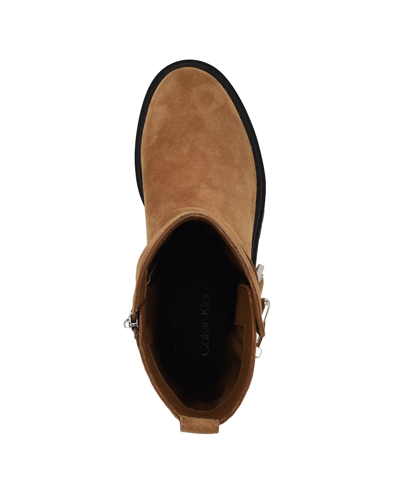 Calvin Klein Women's Galivan Almond Toe Casual Booties