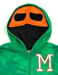 Teenage Mutant Ninja Turtles Little Boys Fleece Zip Up Cosplay Hoodie