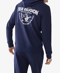 True Religion Men's Core Zip-Front Logo Hoodie