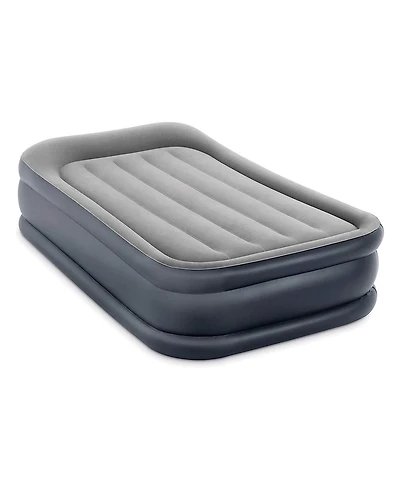 Intex Dura Beam Deluxe Pillow Raised Air Mattress Bed with Built In Pump, Twin