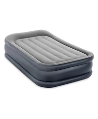 Intex Dura Beam Deluxe Pillow Raised Air Mattress Bed with Built In Pump, Twin