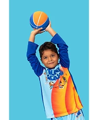 Space Jam Little Boys Looney Tunes Pullover Pajama Shirt and Pants Sleep Set
