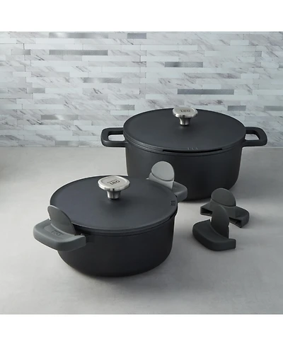BergHOFF Leo Phantom 4pc Nonstick Ceramic Stockpot Set, Recycled