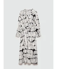 Mango Women's Printed Shirt Dress