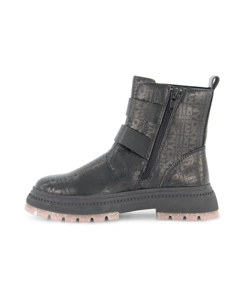 Dkny Little and Big Girls Crissa Buckles Lug Boot