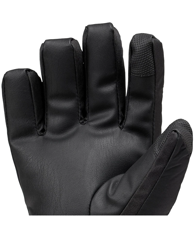 Alpine Swiss Men's Waterproof Snow Gloves Zipper Pockets Winter Sport Mittens