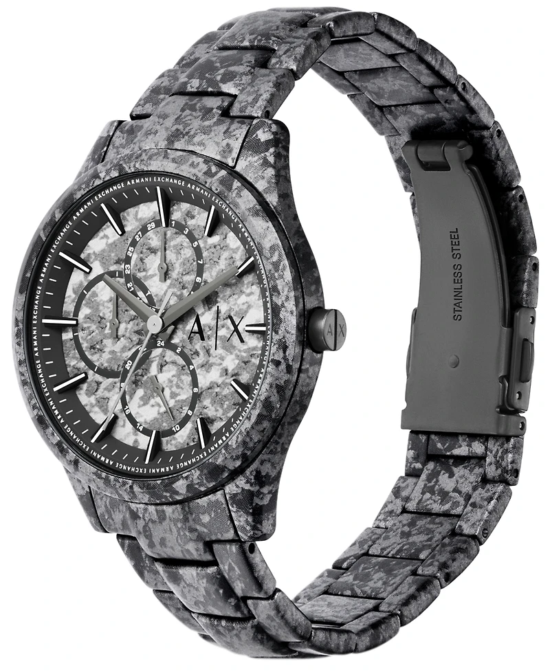 A|X Armani Exchange Men's Quartz Multifunction Gunmetal Stainless Steel Watch 42mm