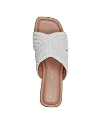 Marc Fisher Ltd Women's Narda Square Toe Flat Sandals