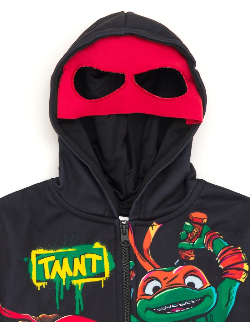 Teenage Mutant Ninja Turtles Boys Fleece Zip Up Cosplay Hoodie to (2T - 10-12)