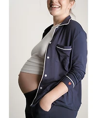 Nom Maternity Heart On My Sleeve Pajama Set