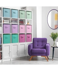 Sorbus Inch Pack Sturdy Collapsible Fabric Storage Cubes with Handle - for Organizing Clothes, Toys, Books