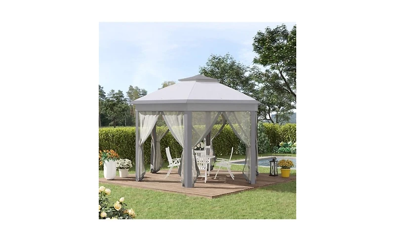Slickblue Pop-Up Gazebo Party Tent for Quick Setup and Outdoor Gatherings