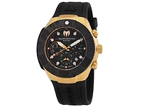 Technomarine Men's Tm-523012 Reef Quartz Chronograph Black Dial Watch