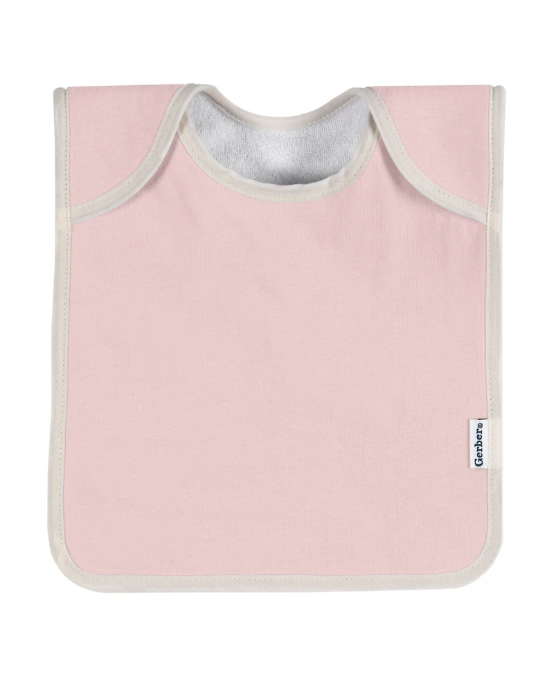 Baby Girls Multi Pink Lap Shoulder Bibs, 8 Pack