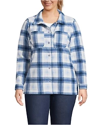 Lands' End Plus Anyweather Fleece Shirt Jacket