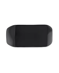 Bling Jewelry Rectangle Black Signet Ring Stainless Steel Matte Finish