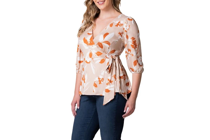 Women's Plus Nina V-Neck Wrap Top