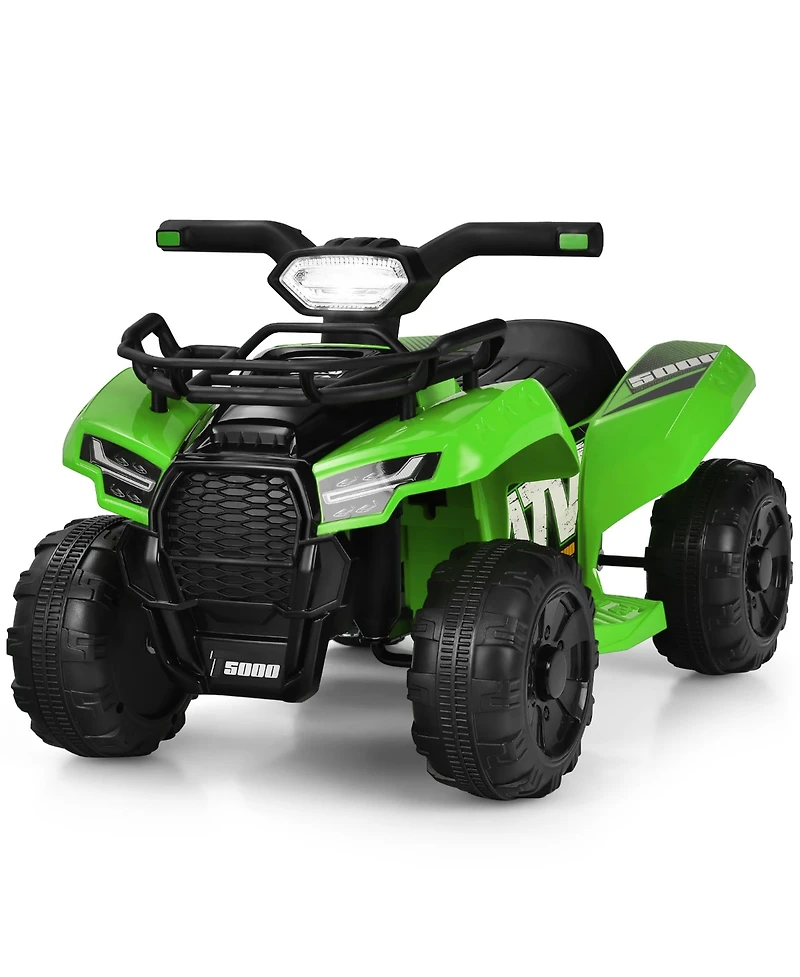 6V Kids Atv Quad Electric Ride On Car Toy Toddler with Led Light MP3