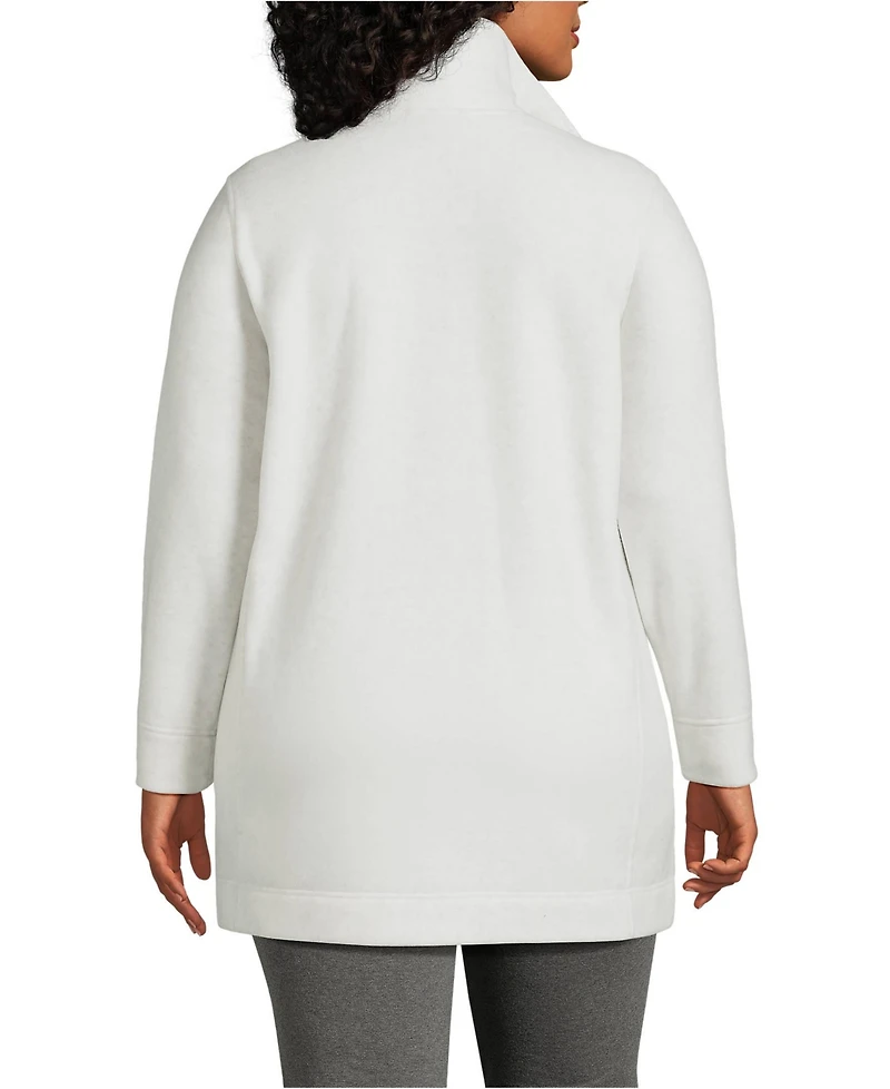 Lands' End Plus Luxe Fleece Coat