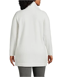 Lands' End Plus Luxe Fleece Coat