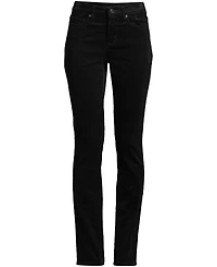 Lands' End Women's Mid Rise Straight Leg Corduroy Pants