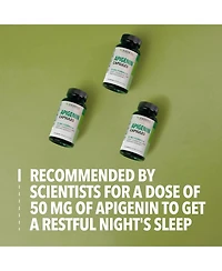 Apigenin 50mg Supplement for Sleep Aid, Cognition & Relaxation without Melatonin | Andrew Huberman Sleep Cocktail Stack | Bonus Support for Natural Pr