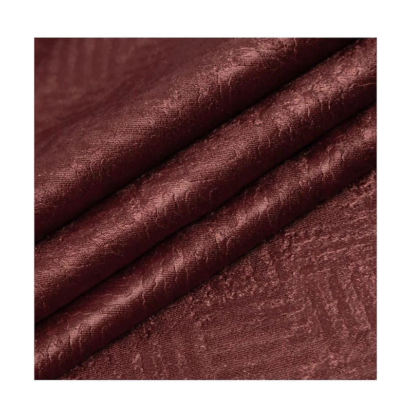 Kate Aurora Luxe Living Raised Chenille All Purpose Fabric Tablecloth - 54 in. W x 84 L Burgundy/Spice