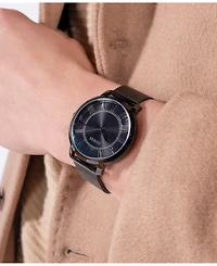 Guess Men's Analog Black Mesh Watch 40mm
