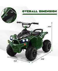 12V Battery Powered Kids Ride On Atv Electric 4-Wheeler Quad Car with MP3 & Ligh