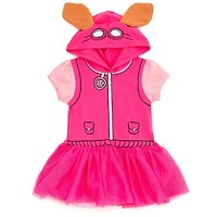 Paw Patrol Toddler Girls Hooded Cosplay T-Shirt Dress and Leggings Outfit Set