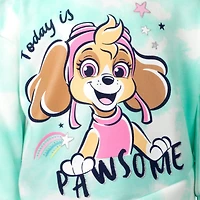 Paw Patrol Toddler Girls Pullover Crossover Fleece Hoodie and Leggings Outfit Set