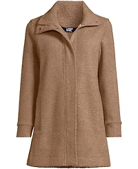 Lands' End Plus Boucle Fleece Coat